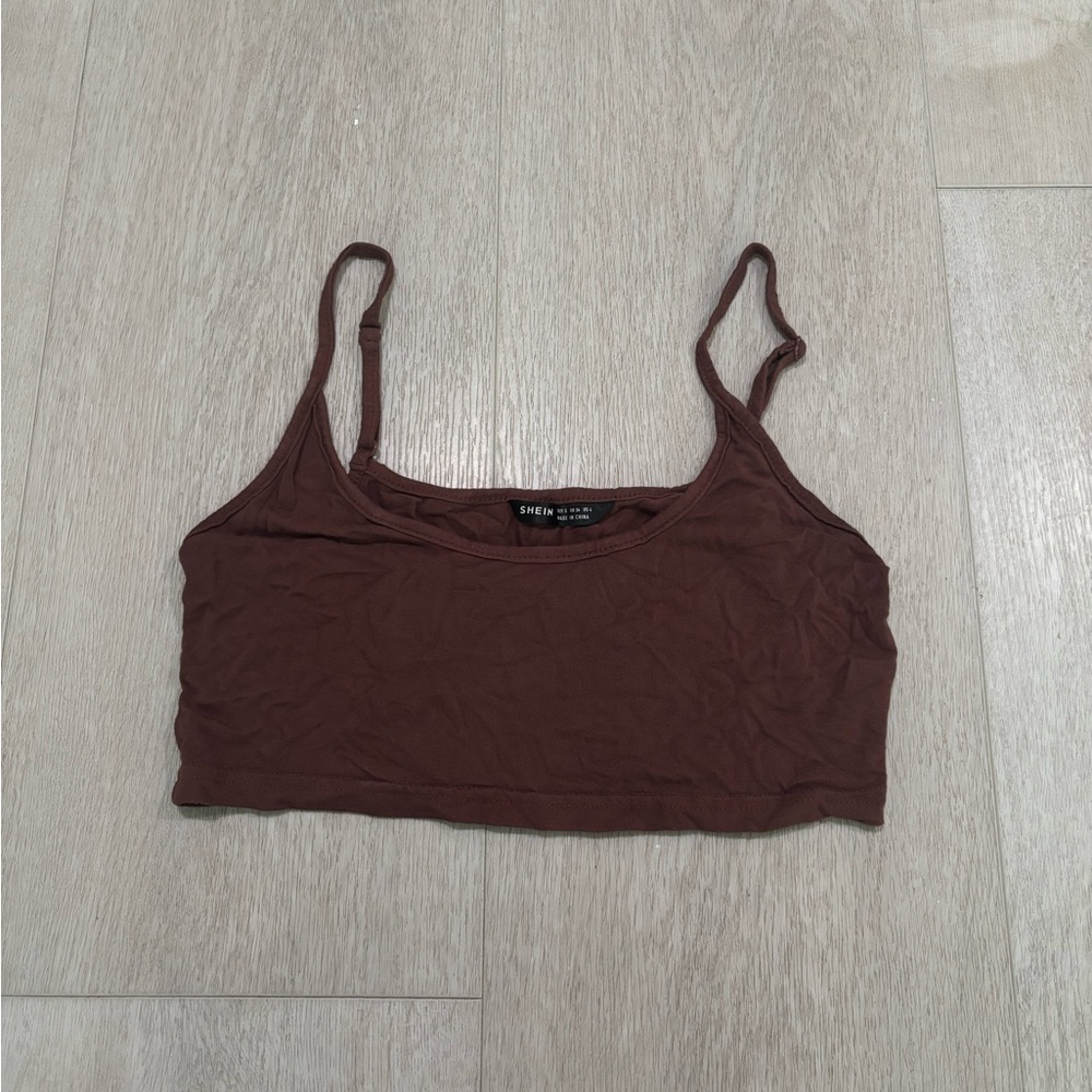SHEIN Red Sleeveless Fitted Camisole